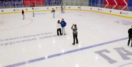 Выходные на катке «Гагарин лед» 